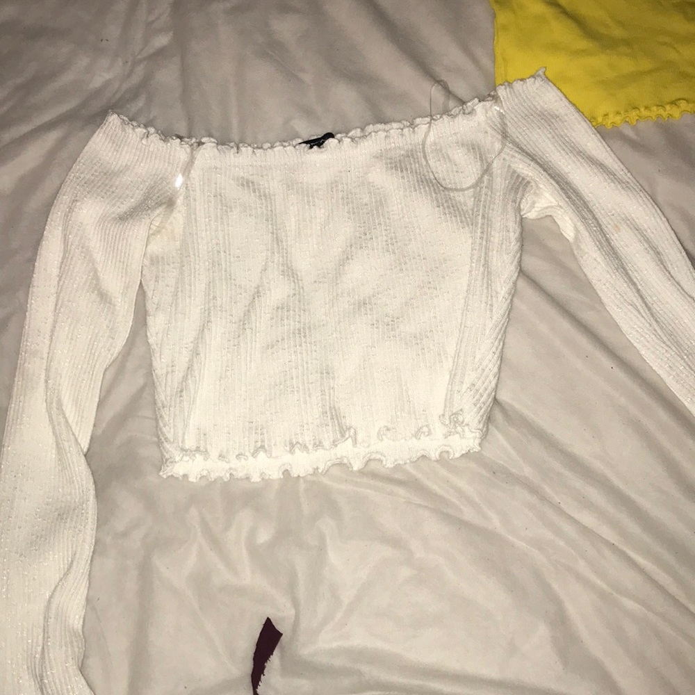 Off the shoulder crop top
